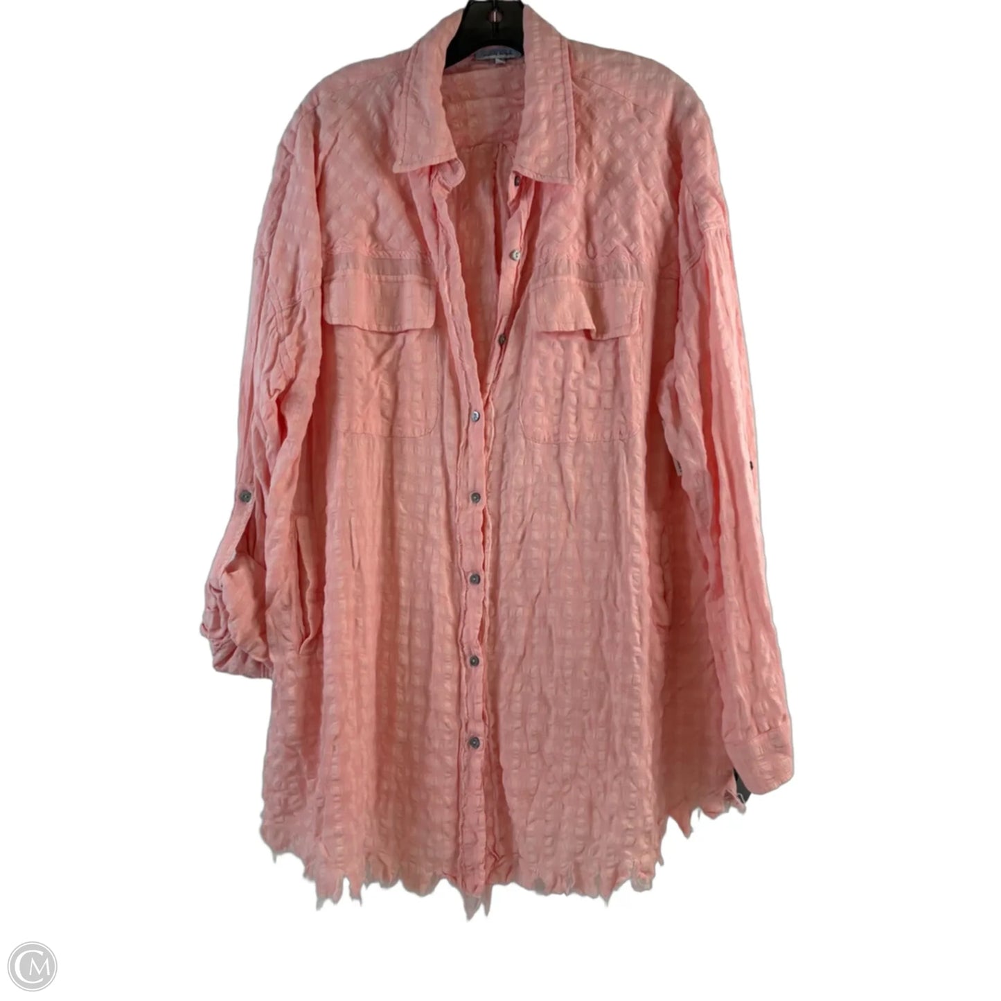 Top Long Sleeve By White Birch In Pink, Size: Xl