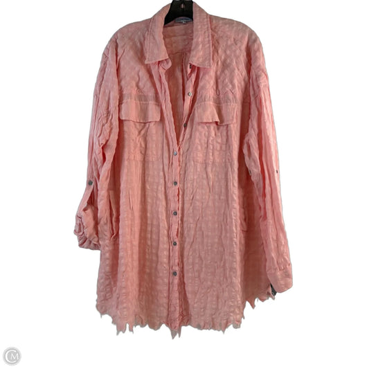 Top Long Sleeve By White Birch In Pink, Size: Xl