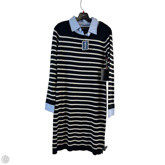 Dress Casual Midi By Cynthia Rowley In Black & Blue, Size: S