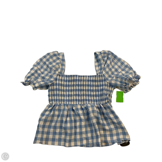 Top Short Sleeve Basic By Cme In Blue & White, Size: S