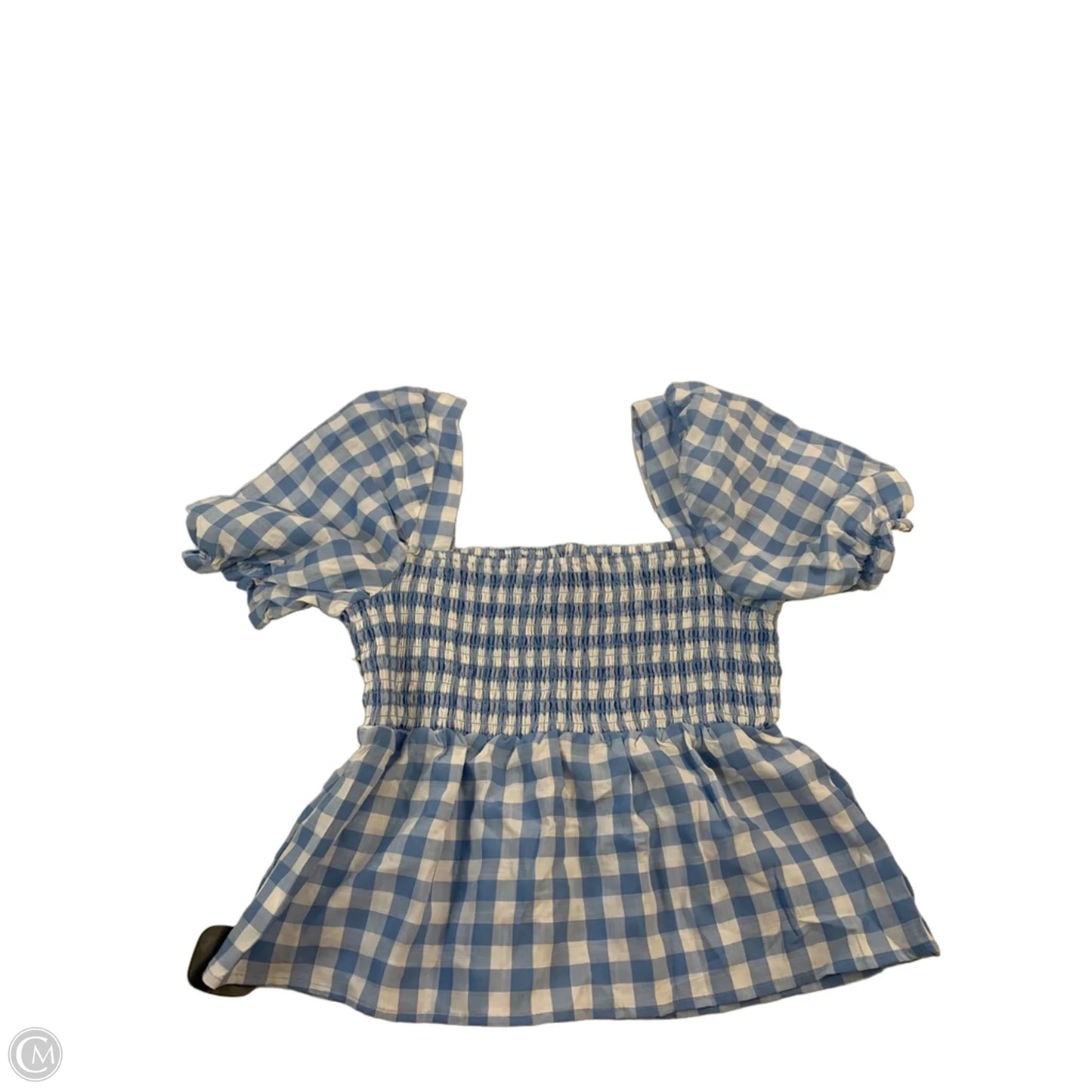 Top Short Sleeve Basic By Cme In Blue & White, Size: S