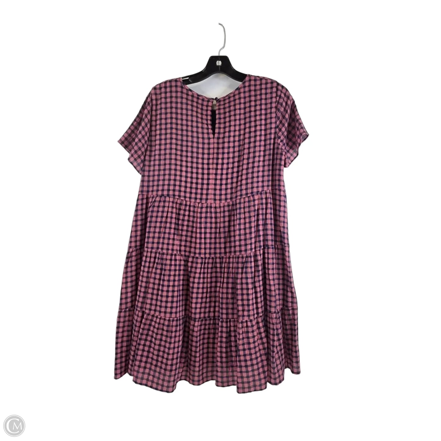 Dress Casual Midi By Madewell In Blue & Pink, Size: M