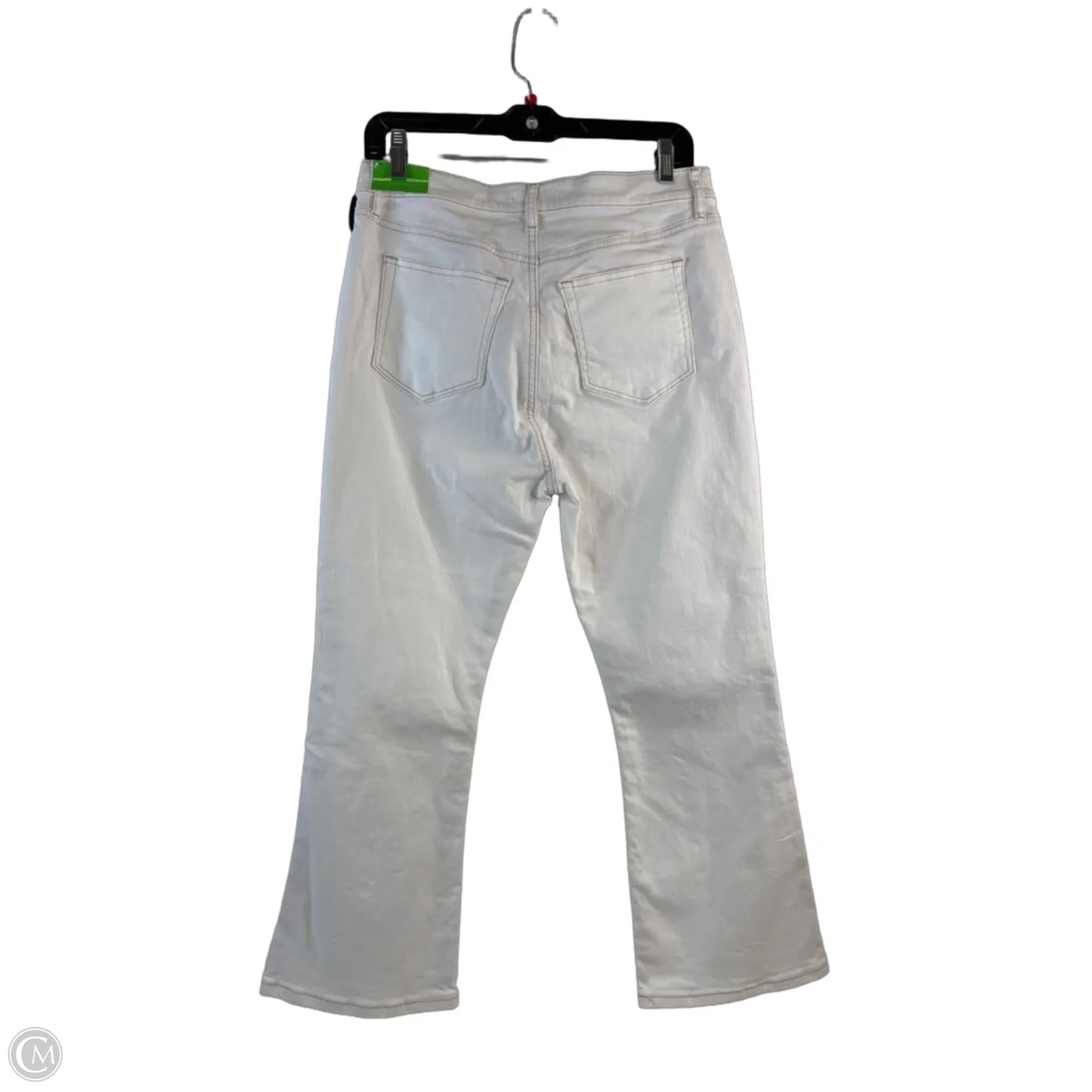 Jeans Cropped By Loft In White, Size: 8