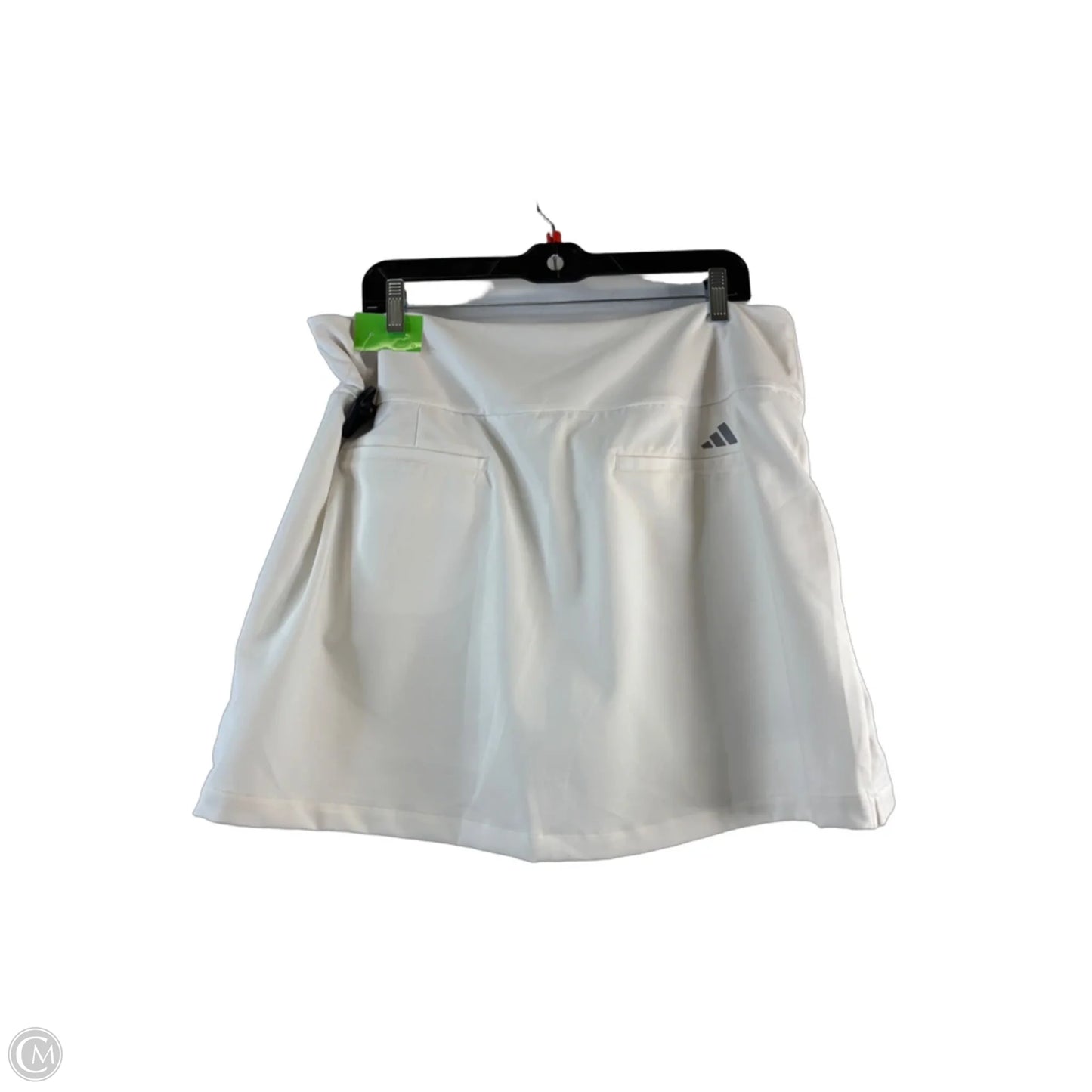 Athletic Skort By Adidas In White, Size: 16