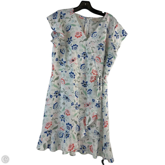 Dress Casual Midi By Loft In Floral Print, Size: Lp