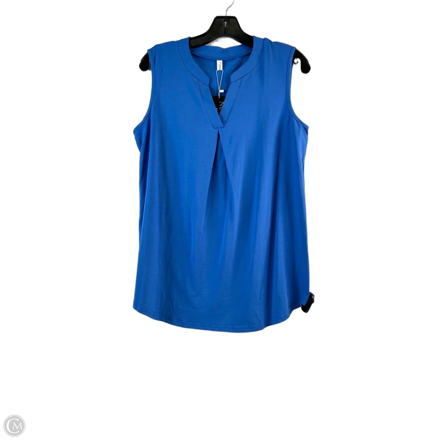 Top Sleeveless By Clothes Mentor In Blue, Size: M