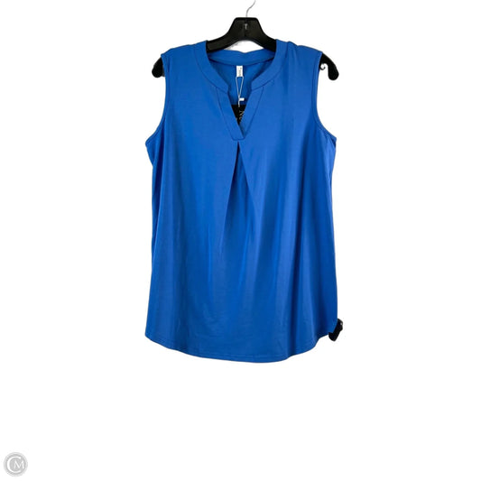 Top Sleeveless By Clothes Mentor In Blue, Size: M