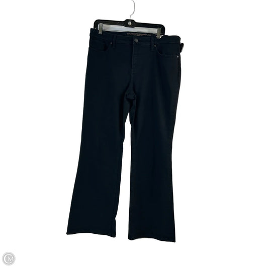 Jeans Flared By Chicos In Black Denim, Size: 12