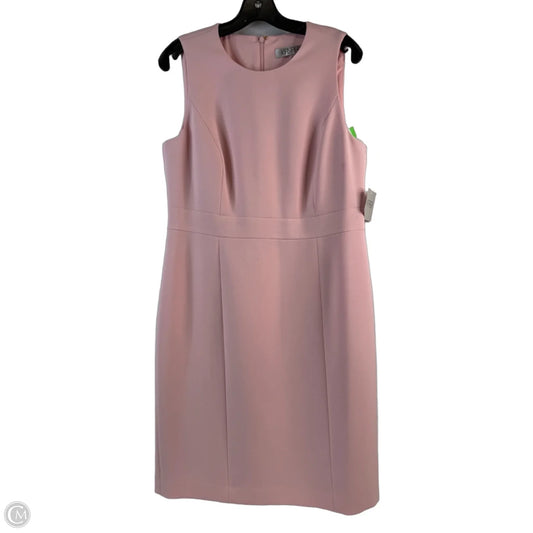 Dress Casual Midi By Kasper In Pink, Size: M