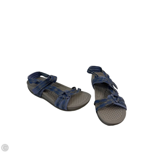 Sandals Sport By Bare Traps In Blue & Grey, Size: 7.5