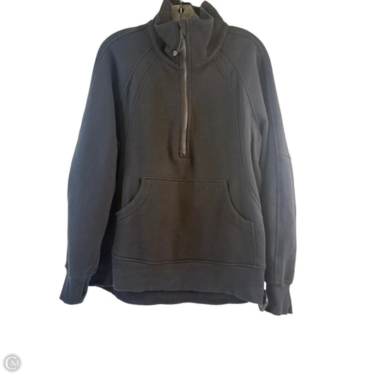 Athletic Sweatshirt Collar By Lululemon In Black, Size: Xs