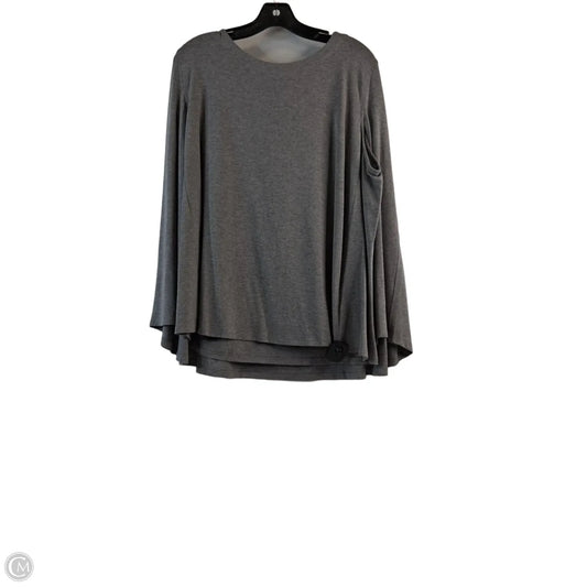Top Long Sleeve By J. Jill In Grey, Size: Xl