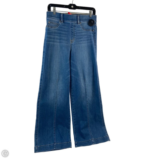 Jeans Wide Leg By Spanx In Blue Denim, Size: 8