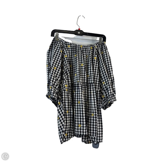 Top Short Sleeve By Old Navy In Black & White, Size: Xl