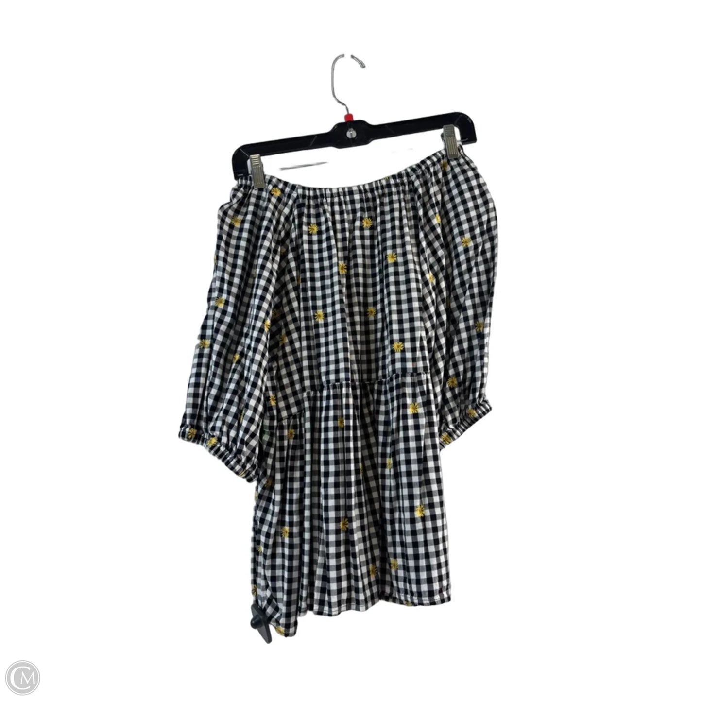 Top Short Sleeve By Old Navy In Black & White, Size: Xl