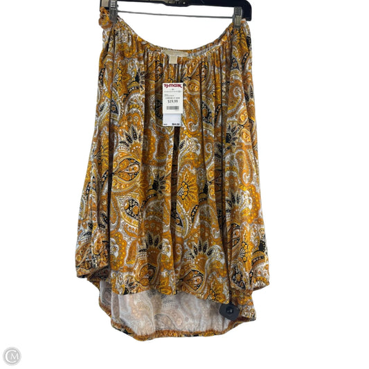 Top Long Sleeve By Michael By Michael Kors In Yellow, Size: Xl