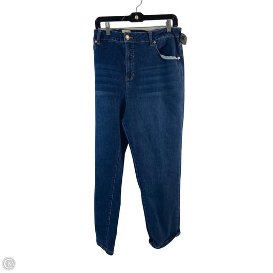 Jeans Straight By Eloquii In Blue Denim, Size: 20