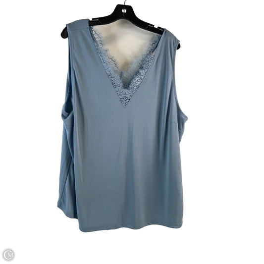 Top Sleeveless By H&m In Blue, Size: 2x