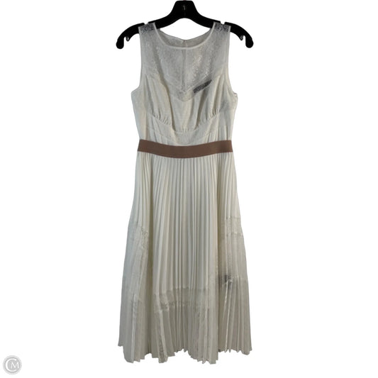 Dress Casual Midi By Bcbgmaxazria In White, Size: Xs
