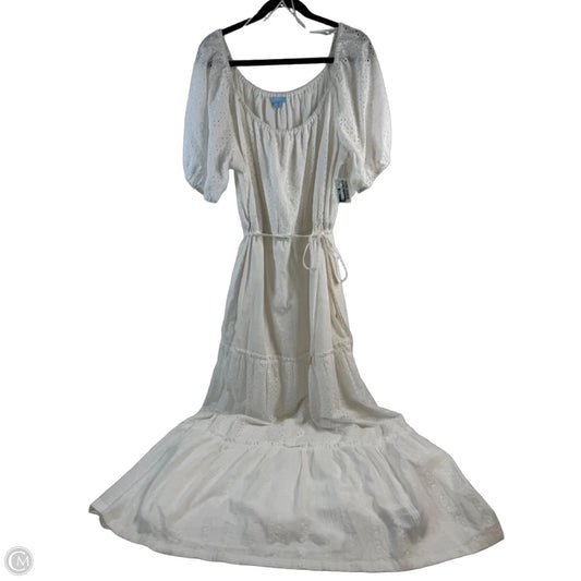 Dress Casual Maxi By Draper James In White, Size: Xxl