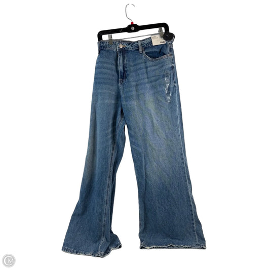 Jeans Flared By Aeropostale In Blue Denim, Size: 18