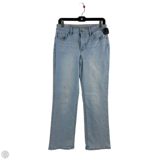 Jeans Straight By Not Your Daughters Jeans In Blue Denim, Size: 6l
