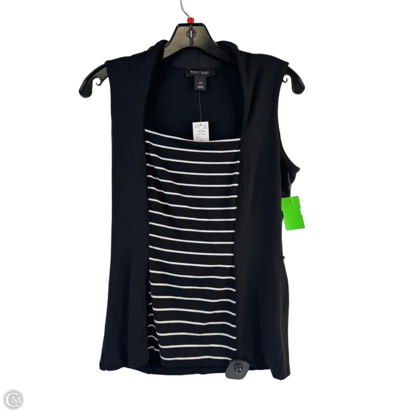 Top Sleeveless Basic By White House Black Market In Black & White, Size: Xs