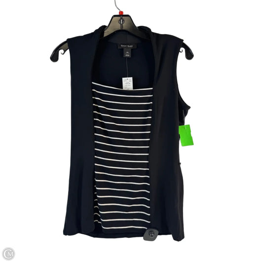 Top Sleeveless Basic By White House Black Market In Black & White, Size: Xs