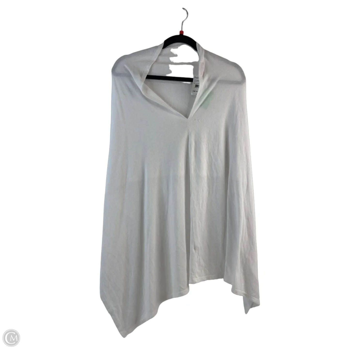 Poncho By Fresh Produce In White, Size: Osfm