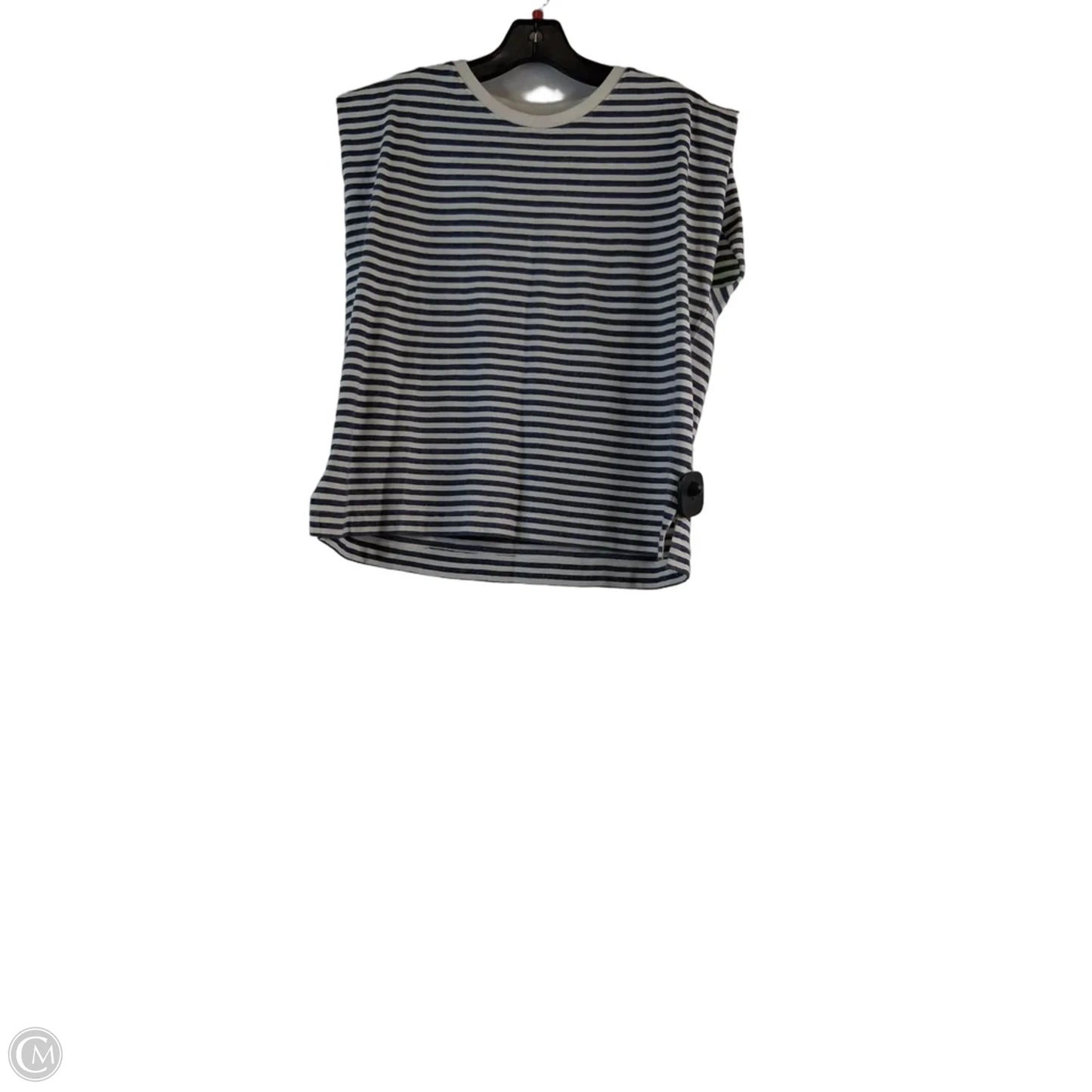 Top Short Sleeve Basic By Grey State In Blue & White, Size: S