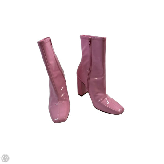 Boots Mid-calf Heels By Steve Madden In Pink, Size: 9.5