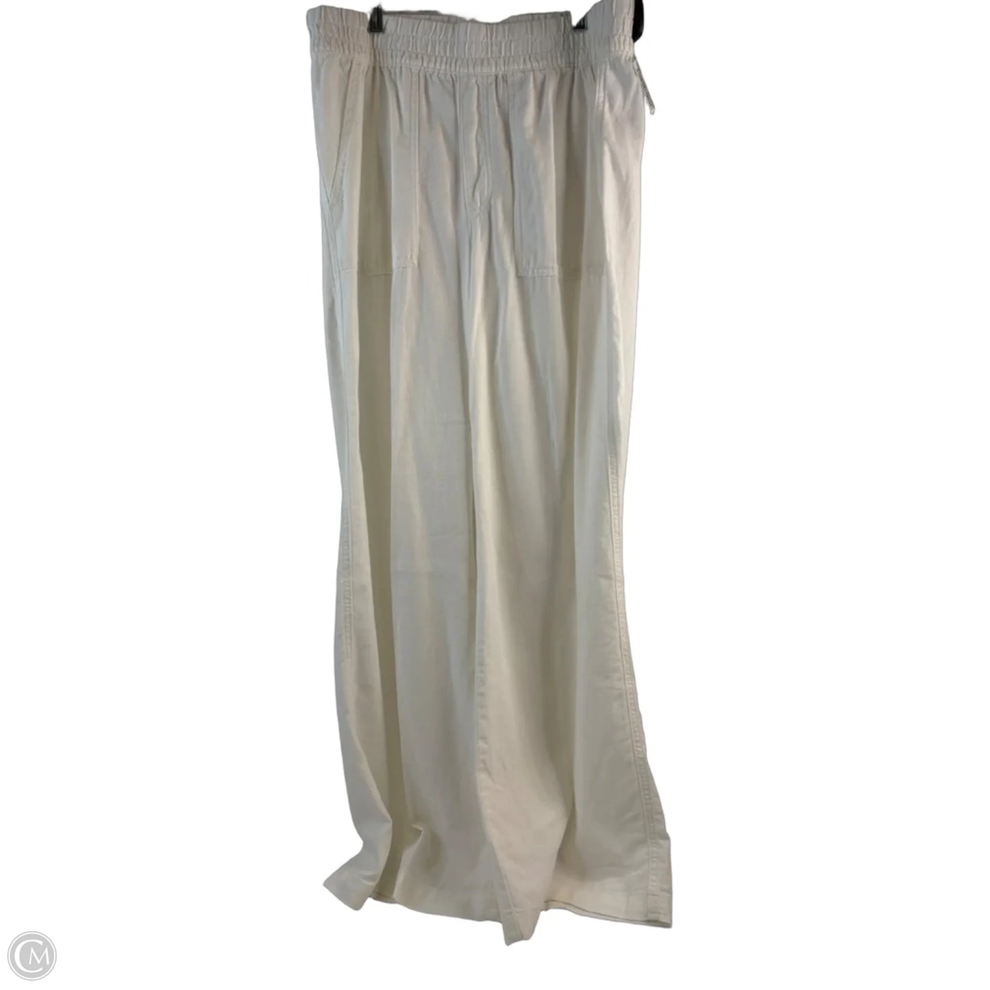 Pants Wide Leg By St Johns Bay In White, Size: 12