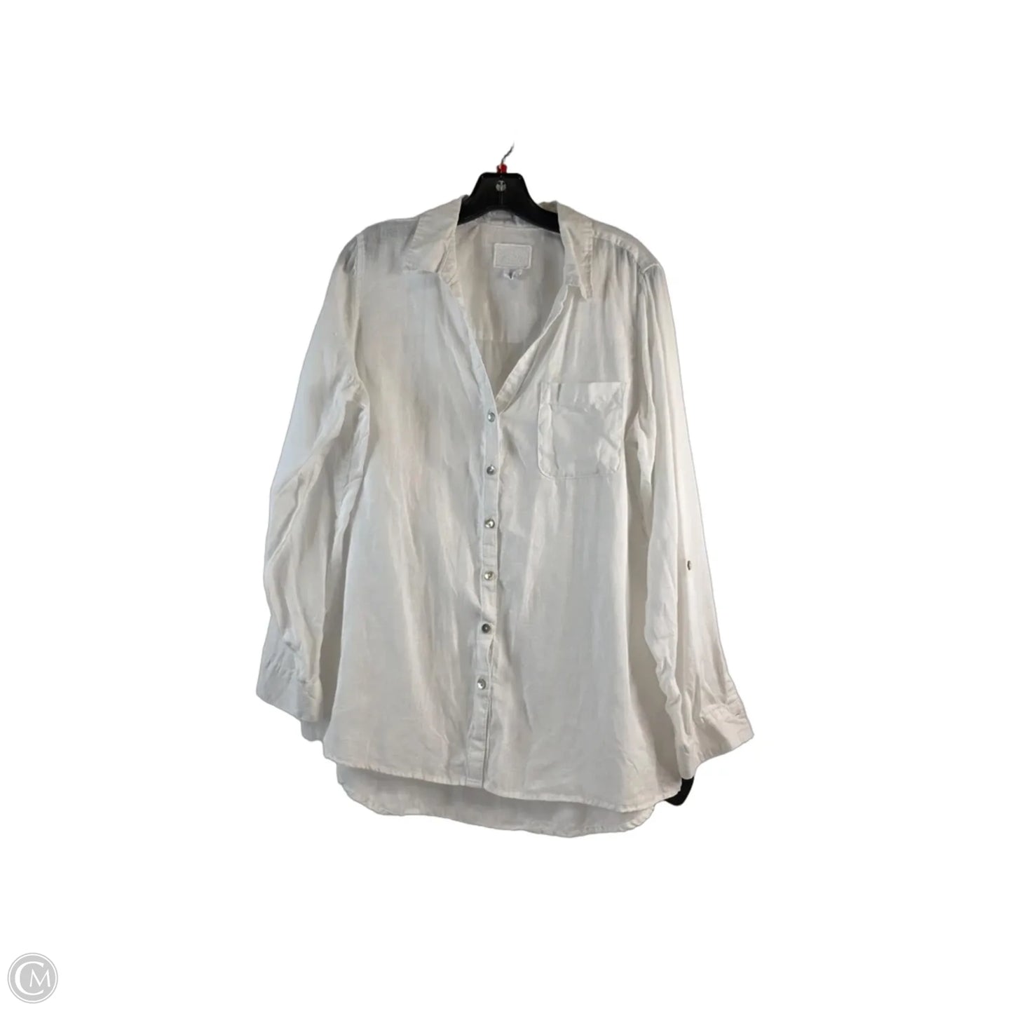 Top Long Sleeve By Sigrid Olsen In White, Size: L