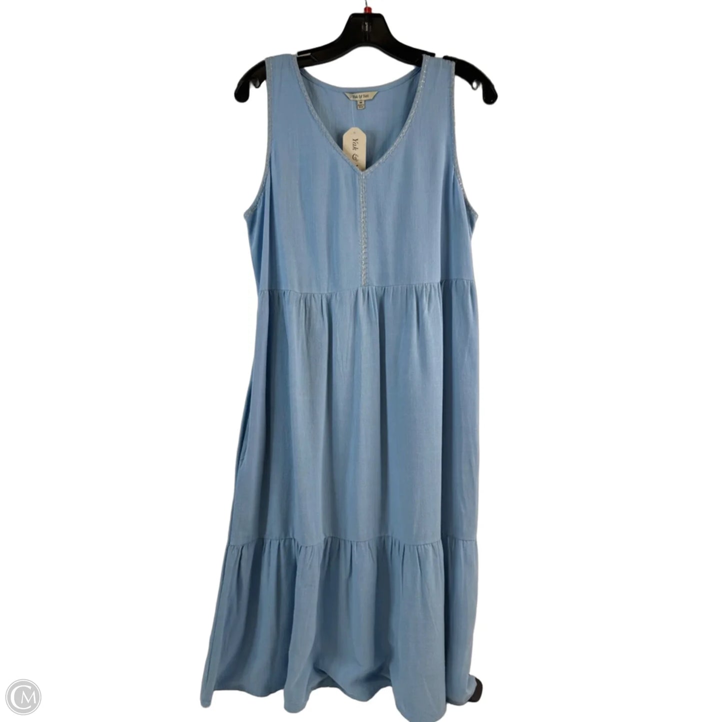 Dress Casual Midi By Clothes Mentor In Blue, Size: M