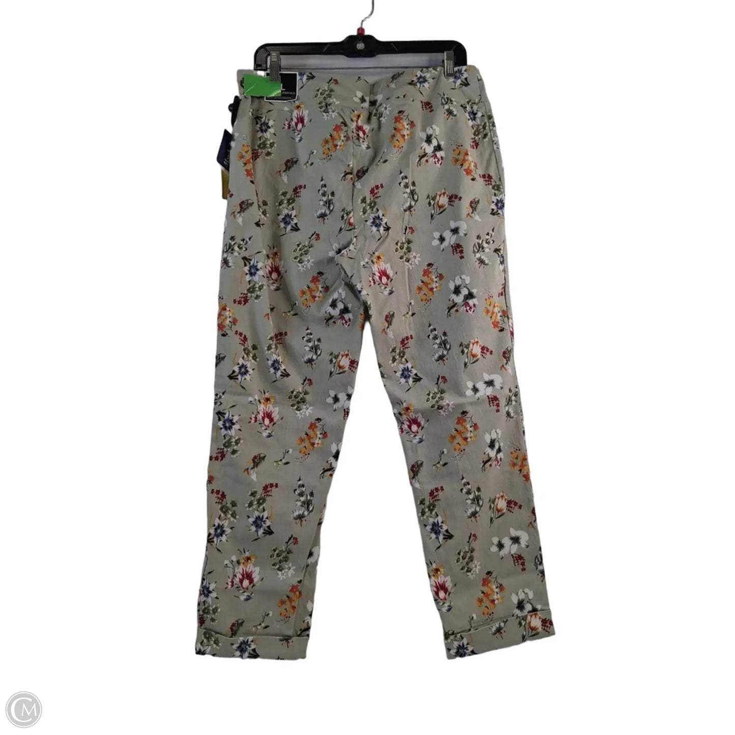 Pants Cropped By Jules & Leopold In Green & Orange, Size: 12