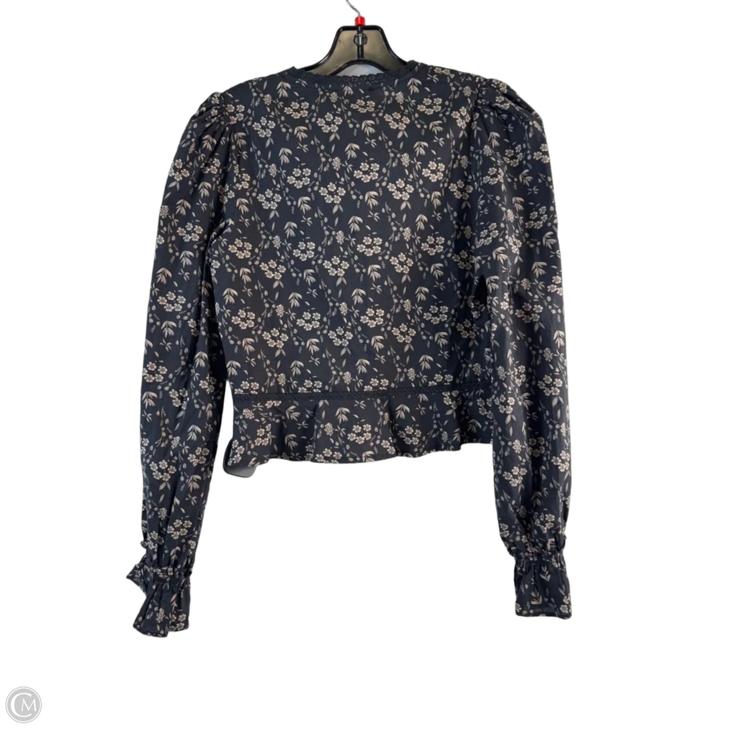 Top Long Sleeve By Dress Forum In Black & Tan, Size: S