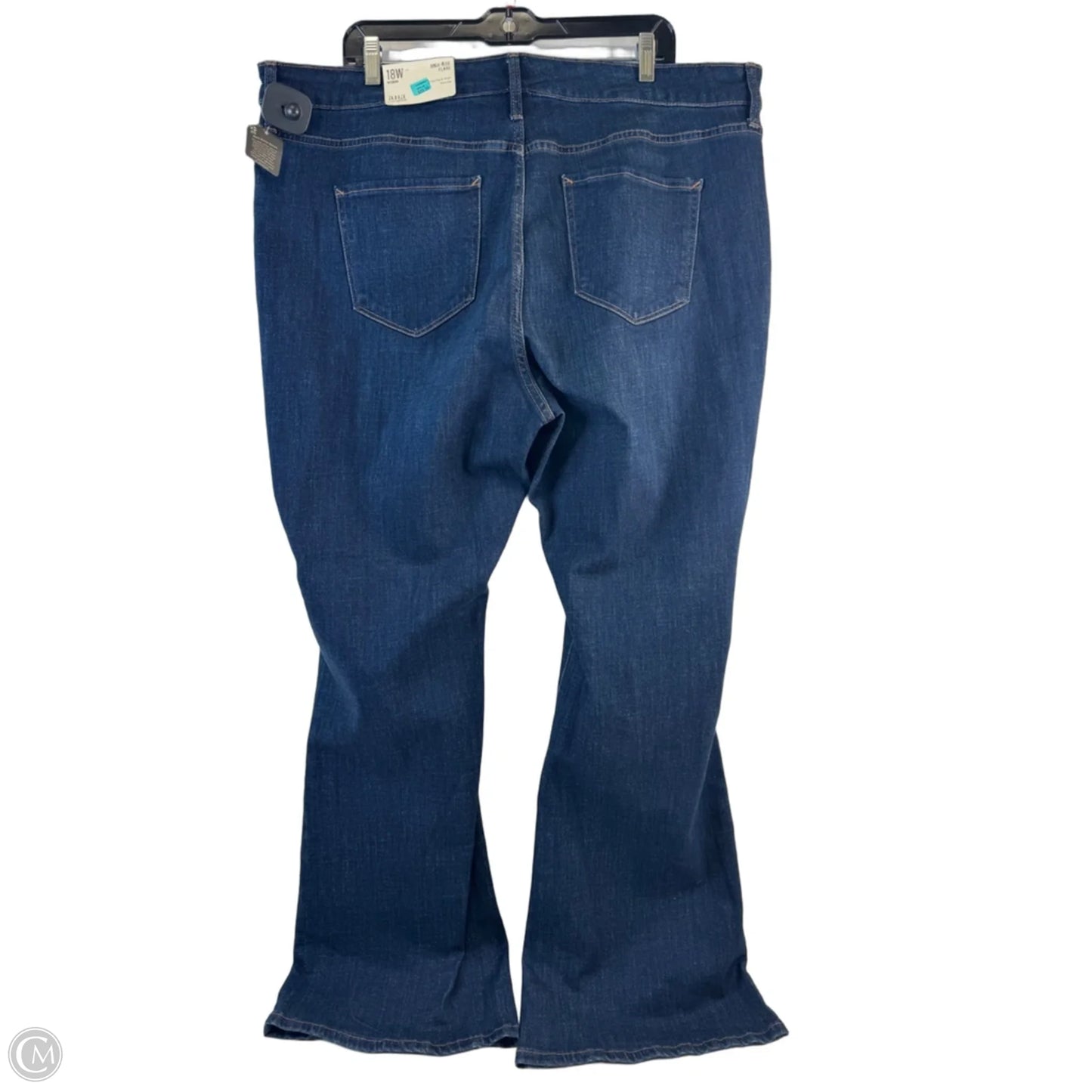 Jeans Flared By Ana In Blue Denim, Size: 18