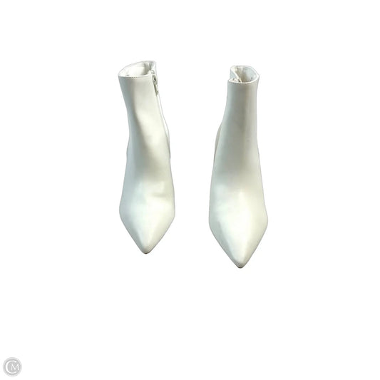 Boots Ankle Heels By Madden Girl In White, Size: 8