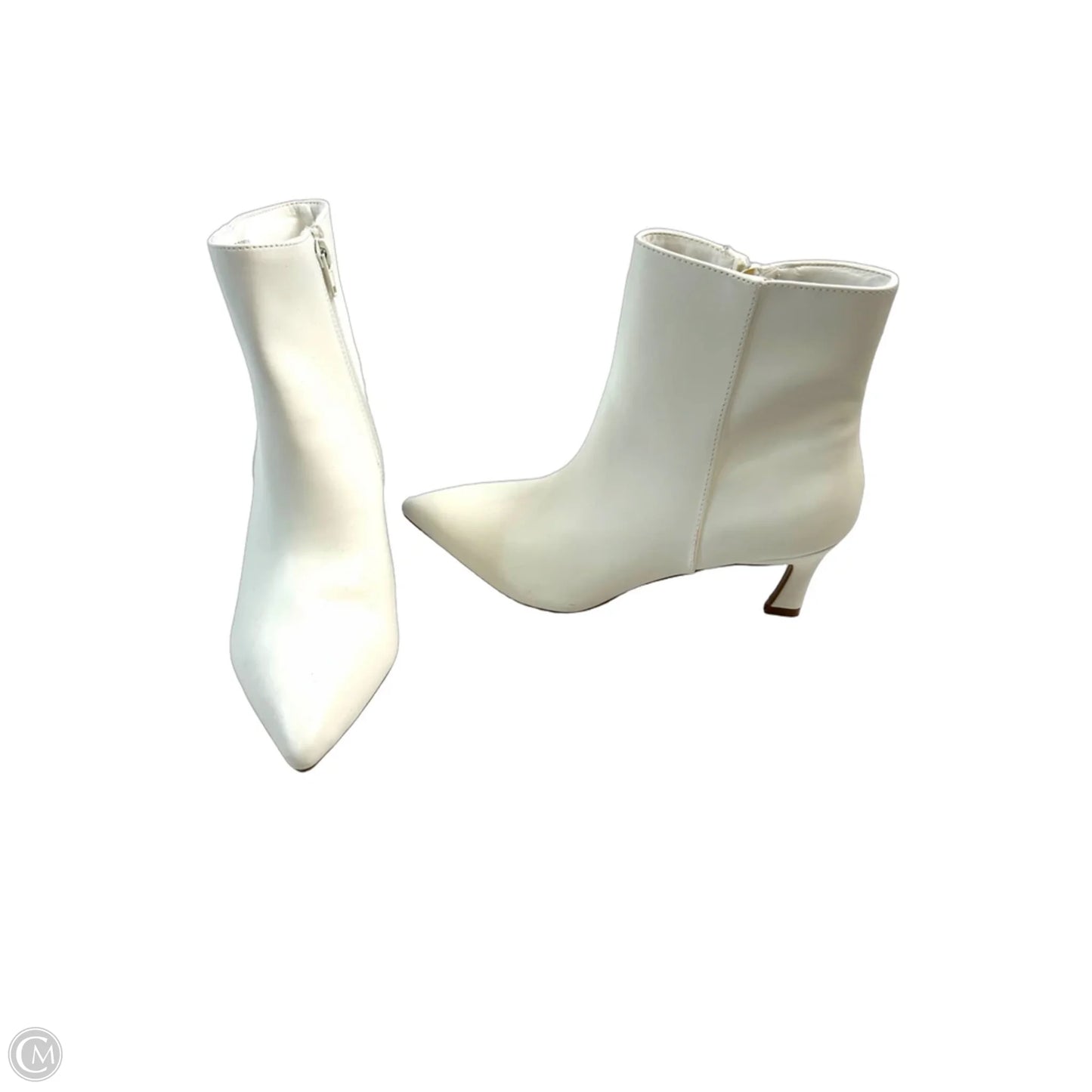 Boots Ankle Heels By Madden Girl In White, Size: 8