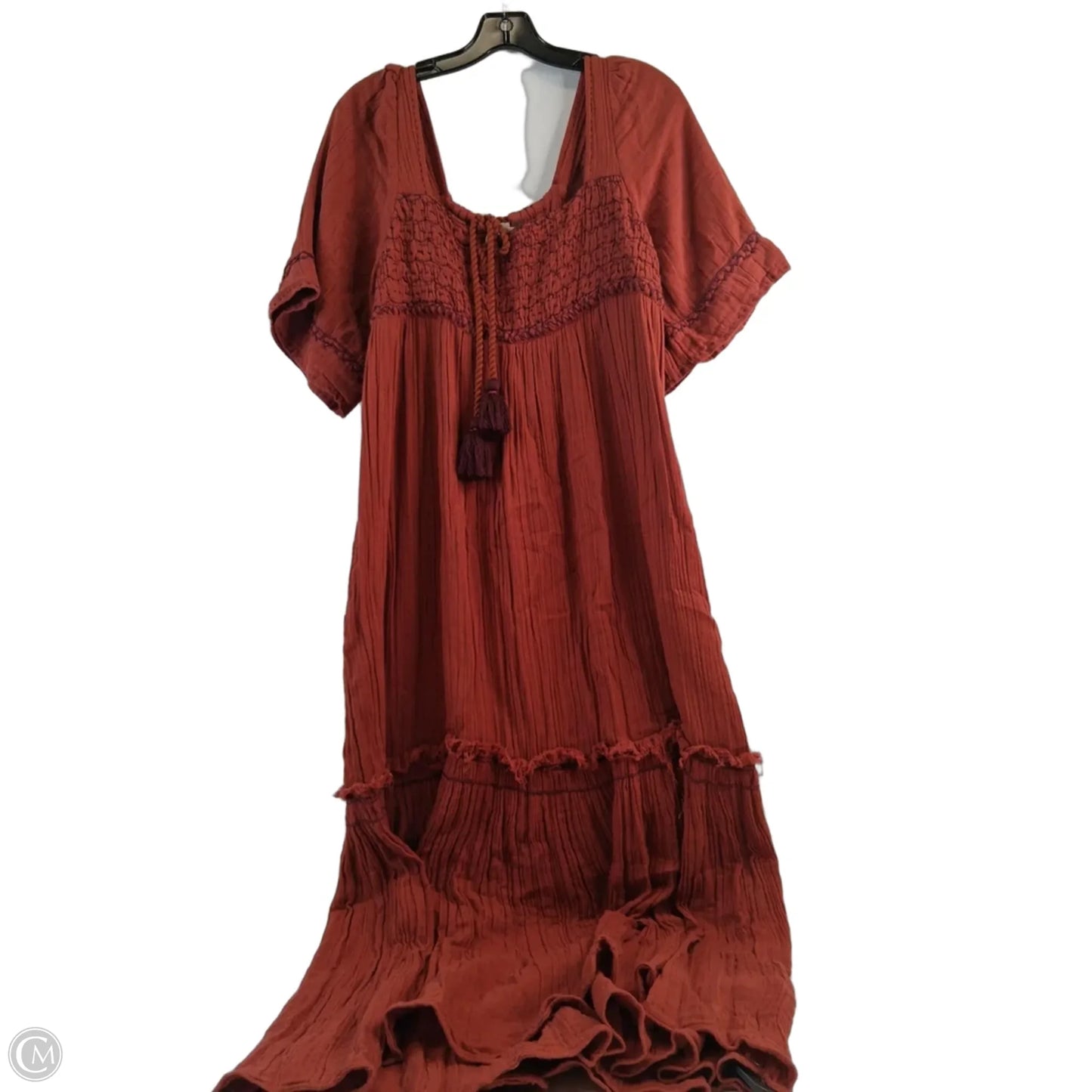 Dress Casual Maxi By Free People In Orange, Size: Sp