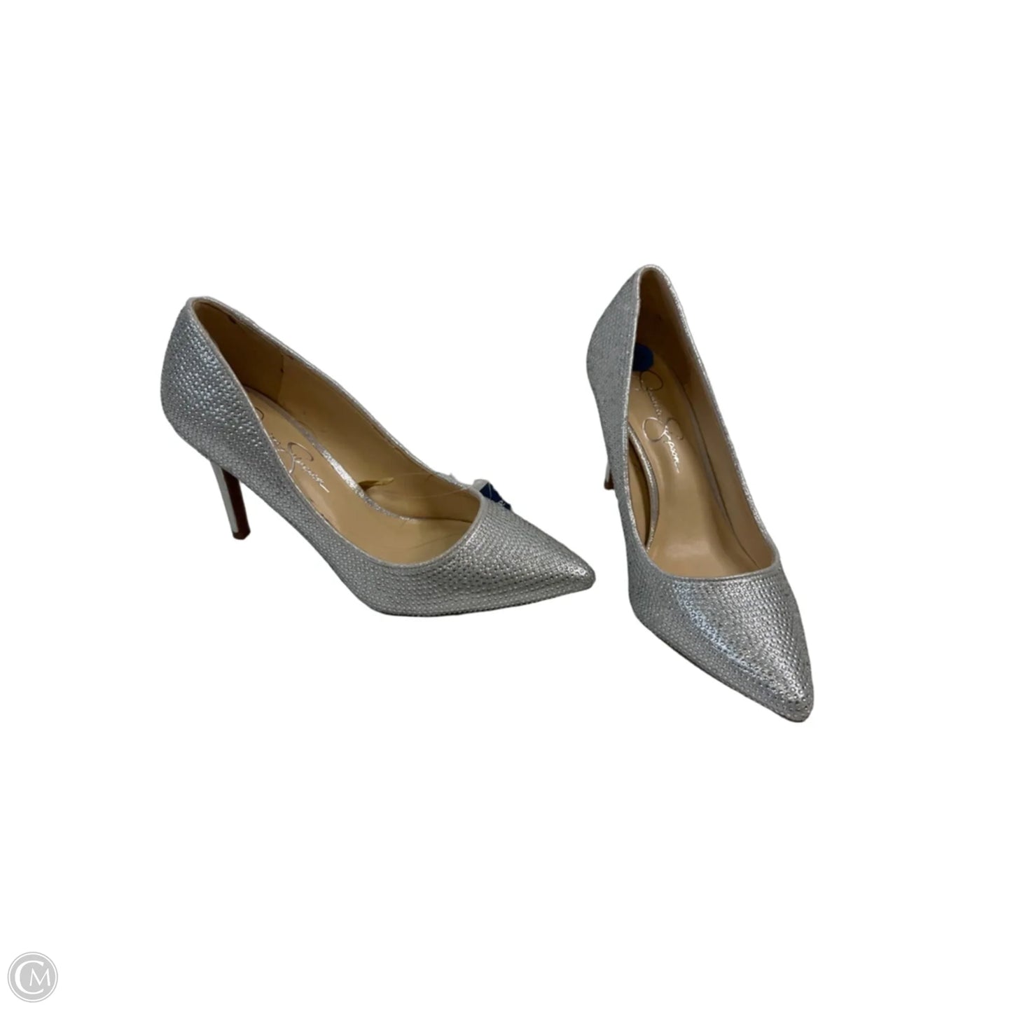 Shoes Heels Stiletto By Jessica Simpson In Silver, Size: 7.5