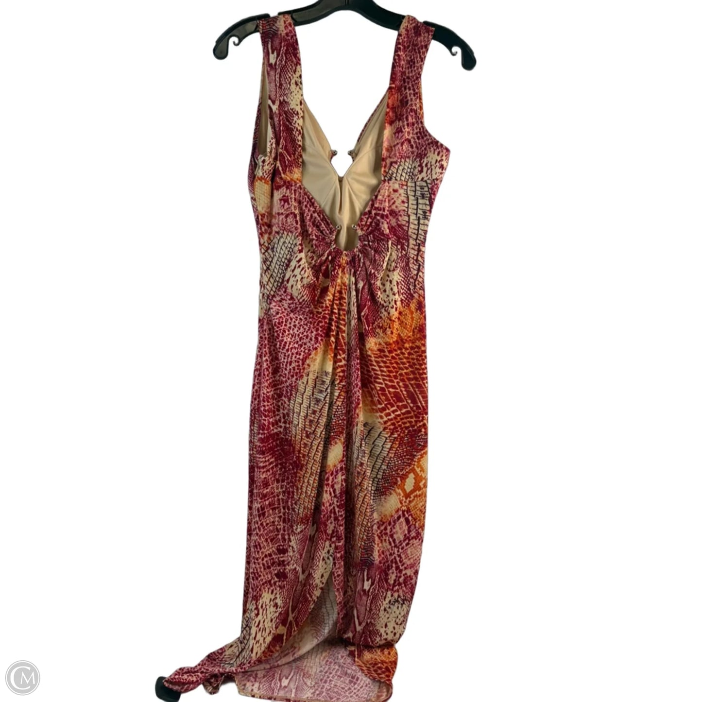 Dress Casual Maxi By Clothes Mentor In Red & Yellow, Size: S