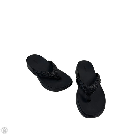Sandals Heels Wedge By Vionic In Black, Size: 8