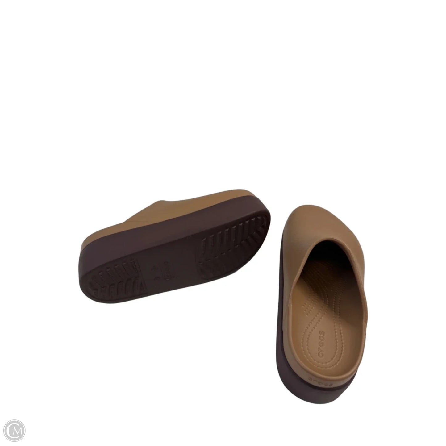 Shoes Sneakers Platform By Crocs In Brown, Size: 8