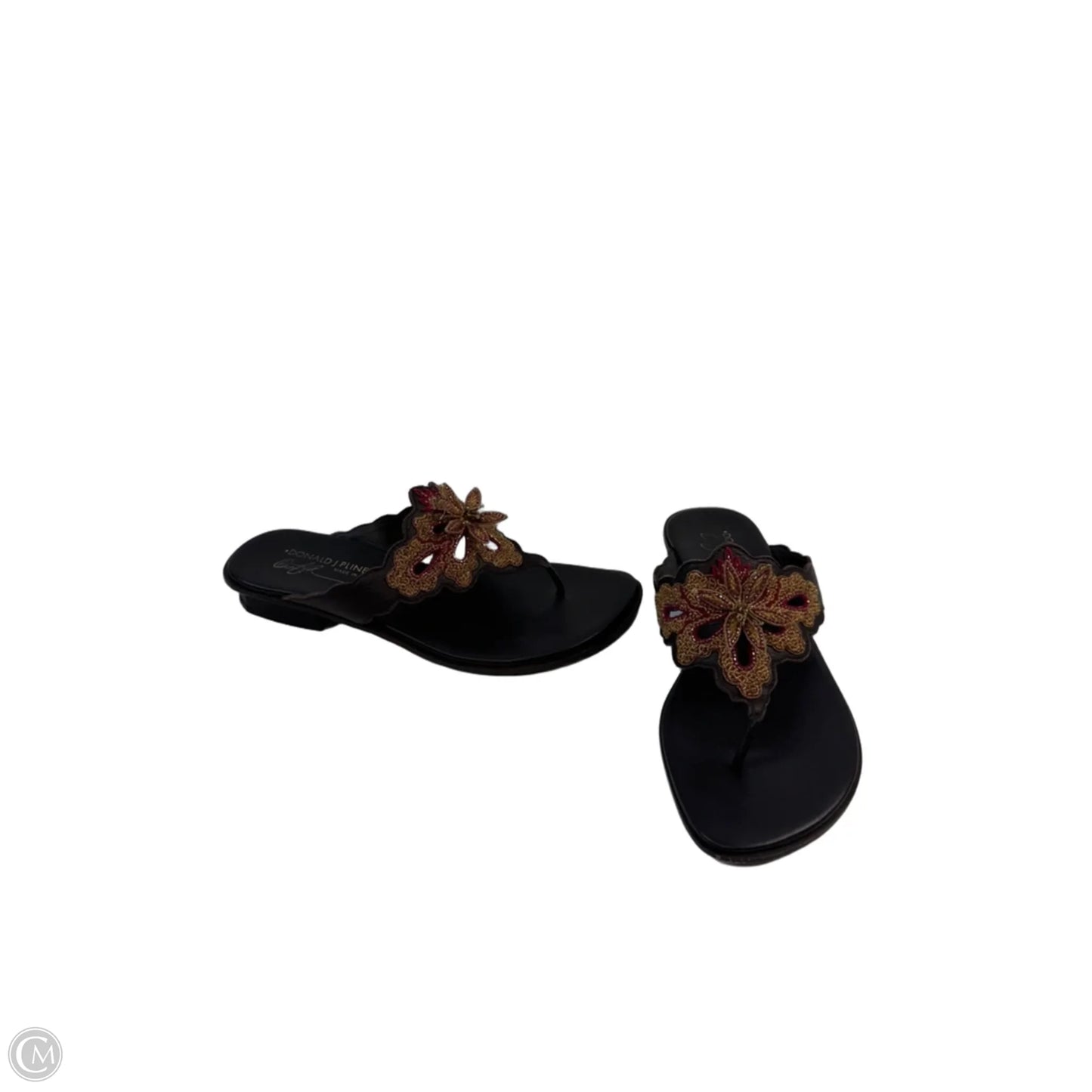 Sandals Flats By Donald Pliner In Brown & Pink, Size: 7.5