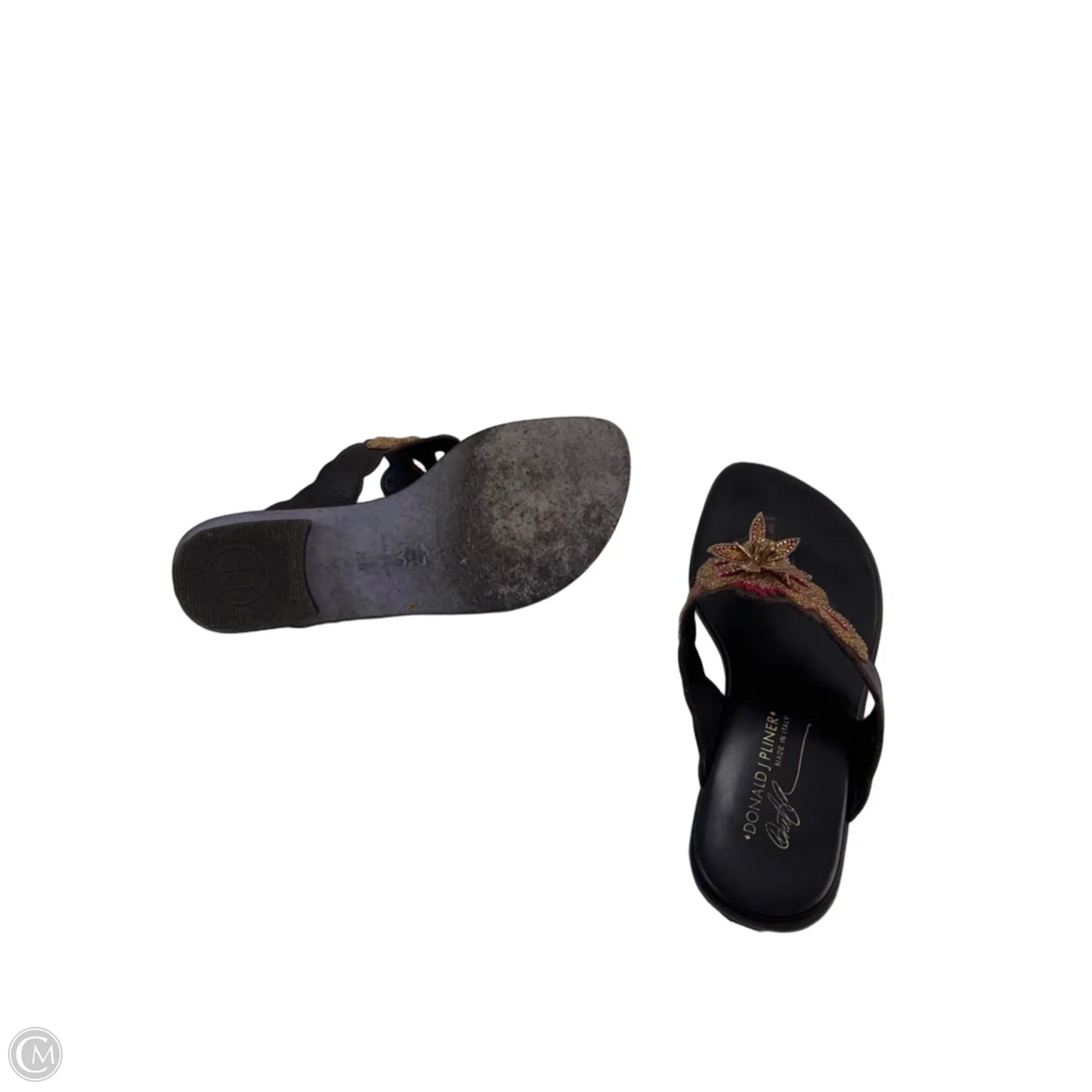 Sandals Flats By Donald Pliner In Brown & Pink, Size: 7.5