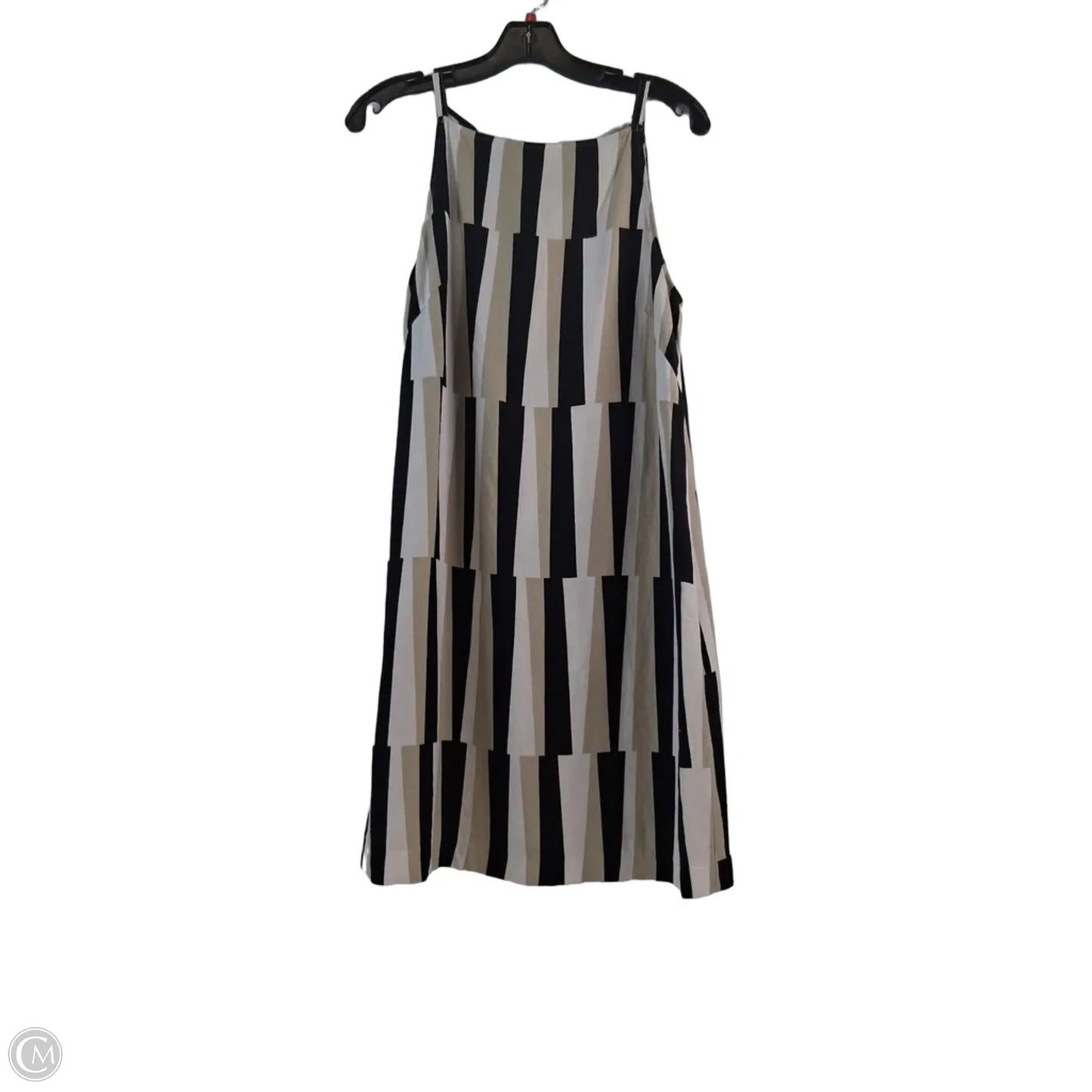Dress Casual Midi By Ann Taylor In Black & Brown, Size: S