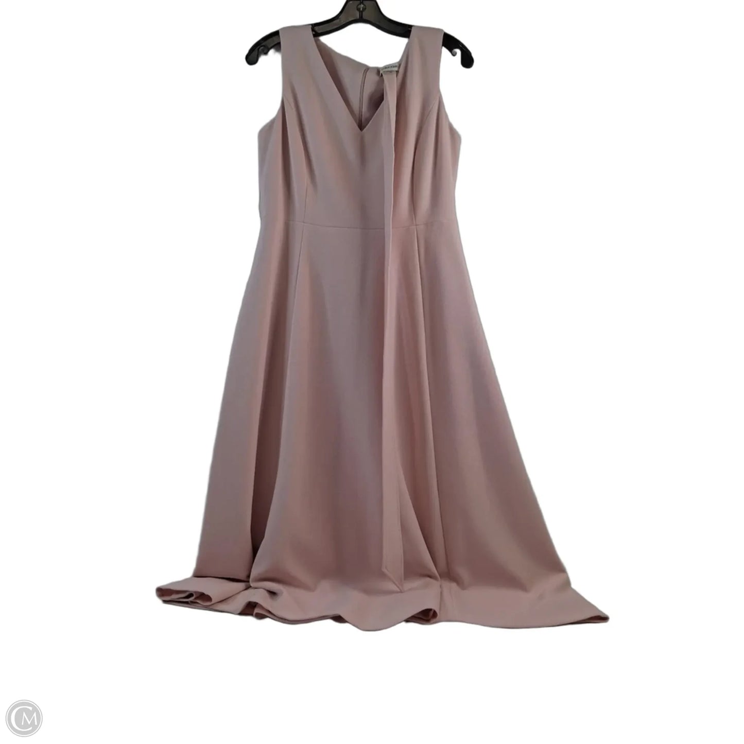 Dress Casual Midi By Calvin Klein In Pink, Size: M