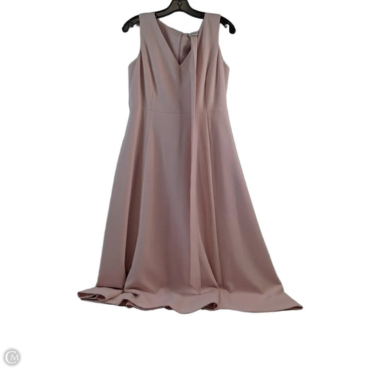 Dress Casual Midi By Calvin Klein In Pink, Size: M
