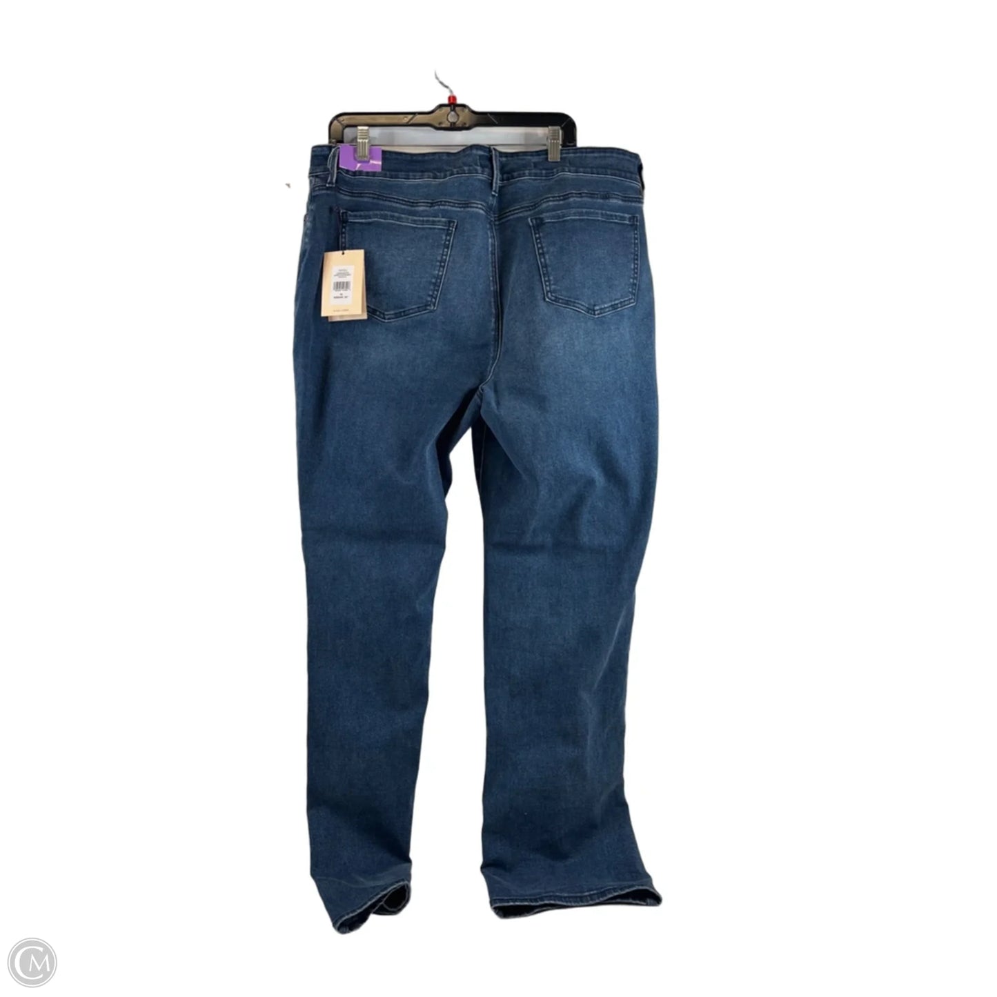 Jeans Straight By Not Your Daughters Jeans In Blue Denim, Size: 18
